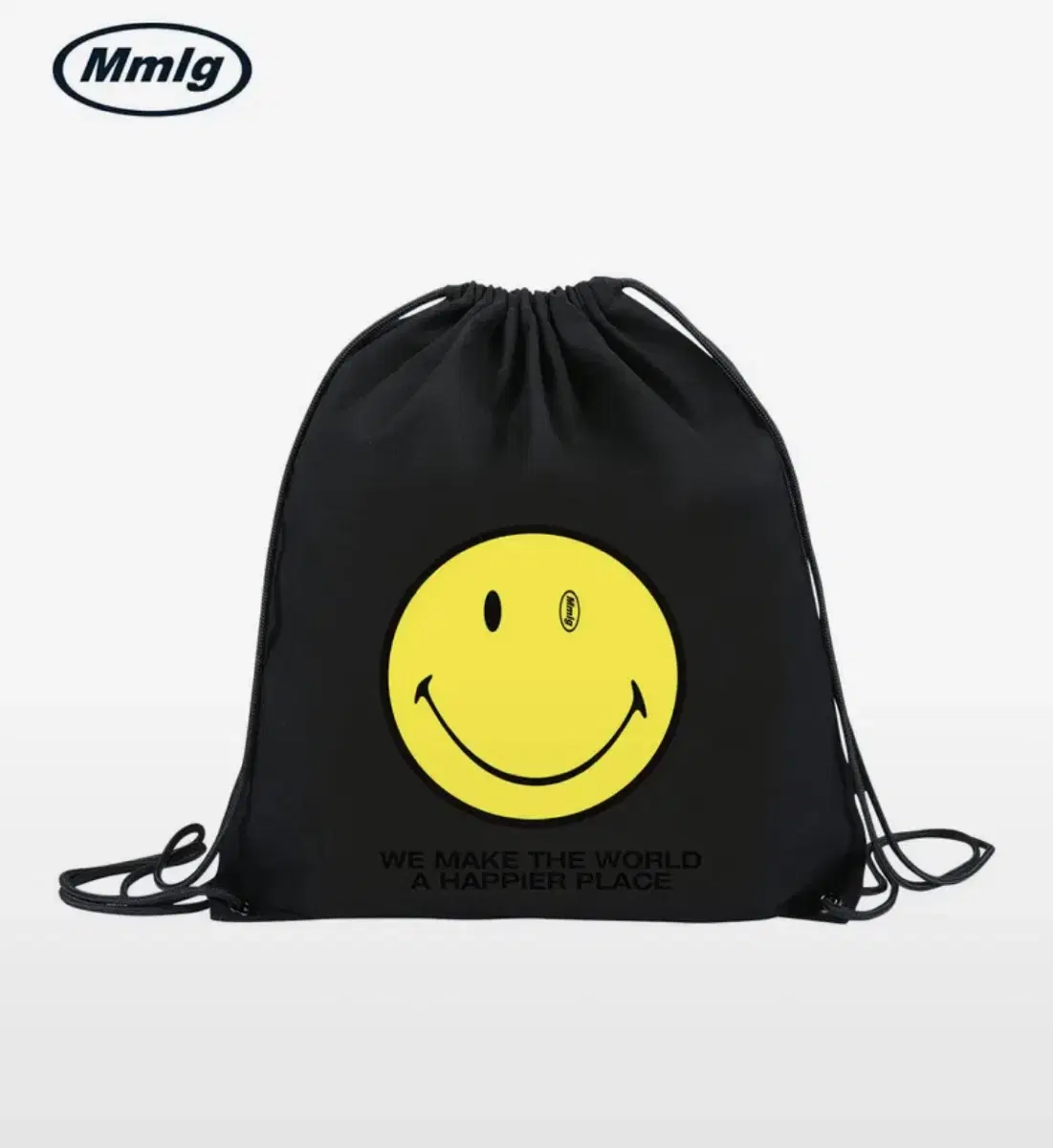 [MMLG] smiley gymbag 짐백 신발주머니